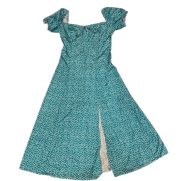 Fashion Free Style Dresses & Skirts - NWT‎ Fashion Free Style Flowered Teal Dress, size XL.